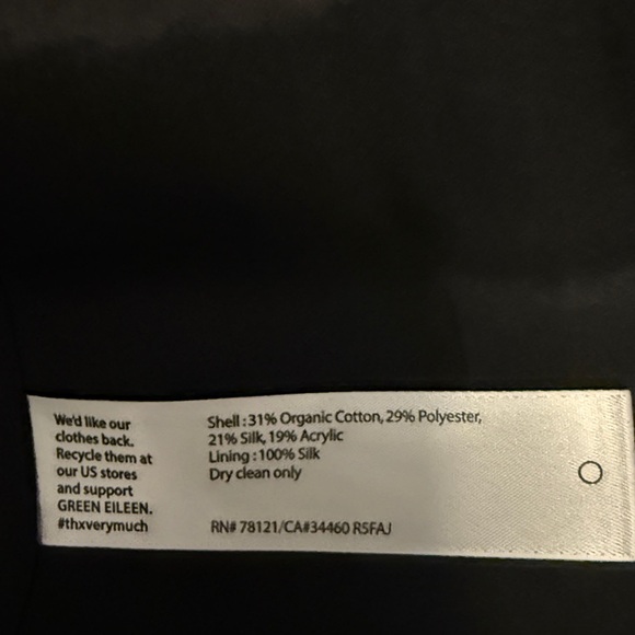 Eileen Fisher Charcoal and Black Cape Jacket - Picture 6 of 6